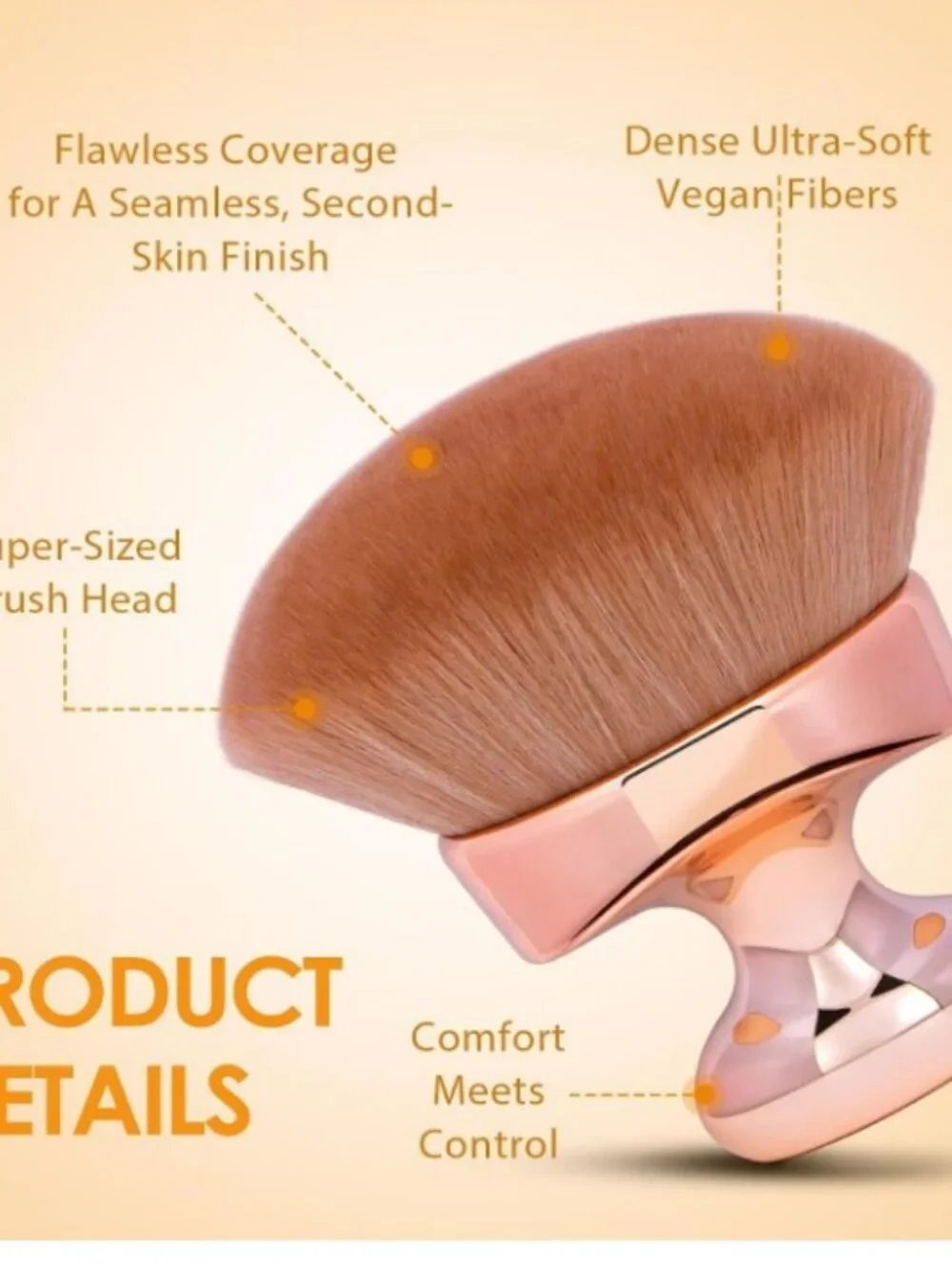 Unimeix Blend & Blur X Large Body Makeup Brush/Bag